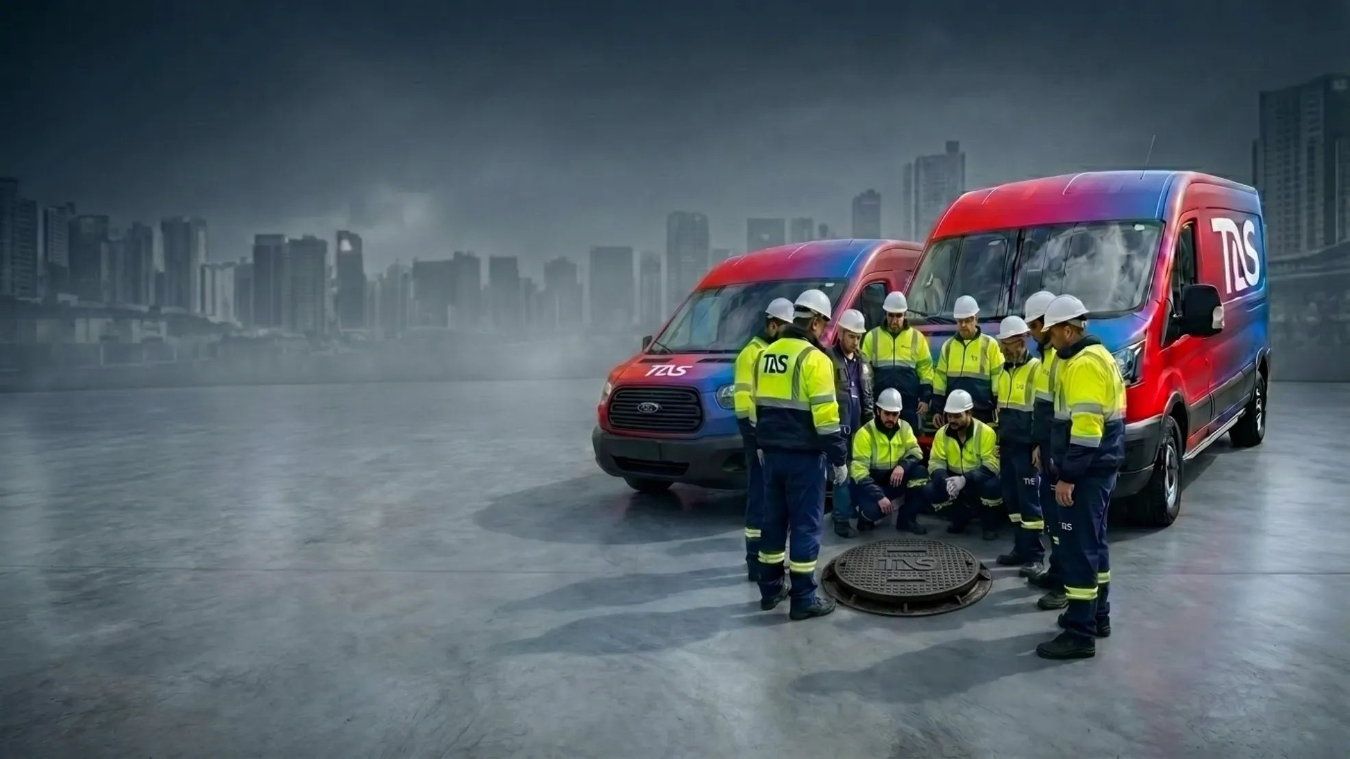 Terra Link Solutions field crew at a controlled cable recovery site